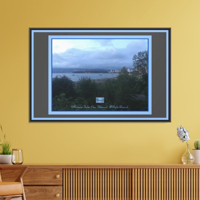 Leinwand Bl/Gray (WaterFront106)RFPMDesign ©️ 2019 (Insitu (Wohnzimmer))