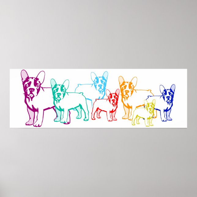 Leinwand Bullywelpen Poster (Vorne)