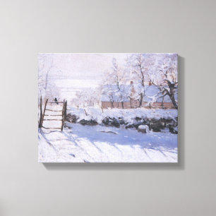 Leinwand Claude Monet Die magische Winterlandschaf
