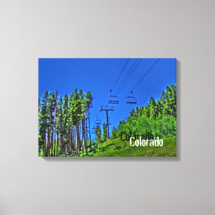Leinwand Colorado Skilift