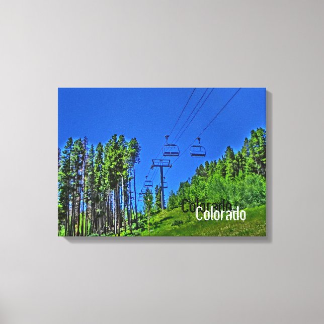 Leinwand Colorado Skilift (Vorderseite)