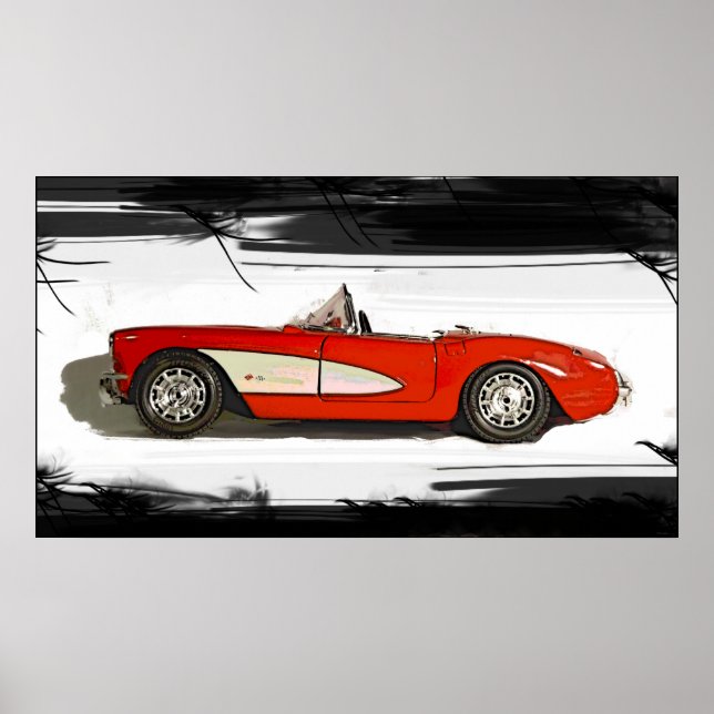 Leinwand Corvette Poster (Vorne)