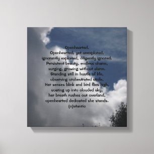 LEINWAND DAS HERZ GEDICHT