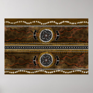 Leinwand der Aborigine-Kunst - Ansammlung von Frau Poster