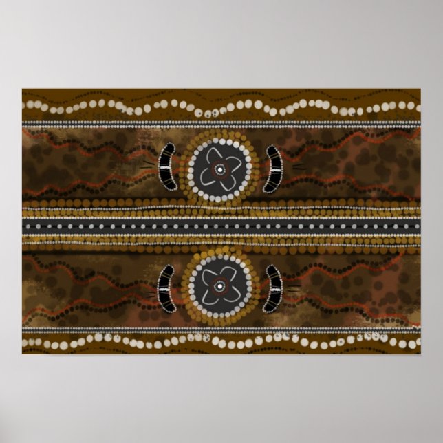 Leinwand der Aborigine-Kunst - Ansammlung von Frau Poster (Vorne)