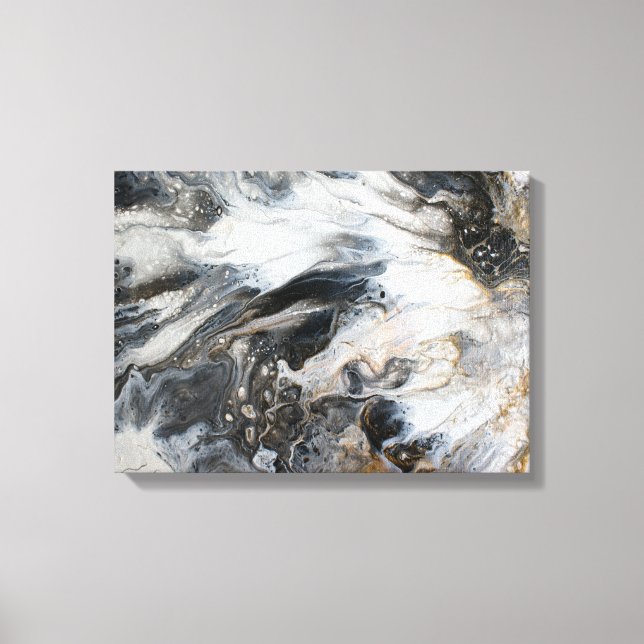 Leinwand der flüssigen Pour Acrylkunde (Vorderseite)