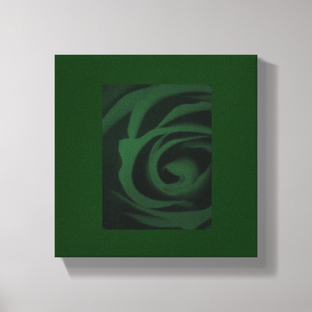 Leinwand der grünen Rose (Vorderseite)