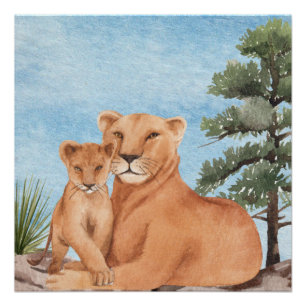 Leinwand der Mutter Liebe Poster