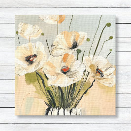 Leinwand der neutralen Peach Ppies Vase