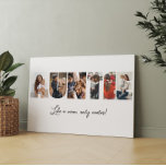 Leinwand der Tuntie-Fotosammlung<br><div class="desc">Dies ist eine Foto Collage Leinwand, die das Wort AUNTIE zusammen mit einer benutzerdefinierten Nachricht Zauber. Das ist das perfekte Geschenk für eine Tante zum Geburtstag, Geburtstag oder Weihnachten.</div>