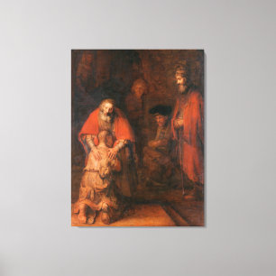Leinwand Der verlorene Sohn kehrt zurück Rembrandt