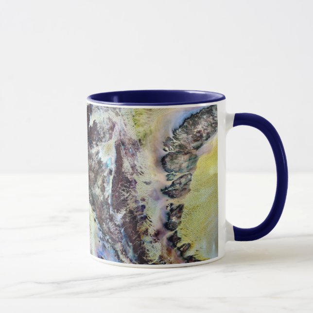 Leinwand der Wasserfarben Keramik Tasse (Rechts)
