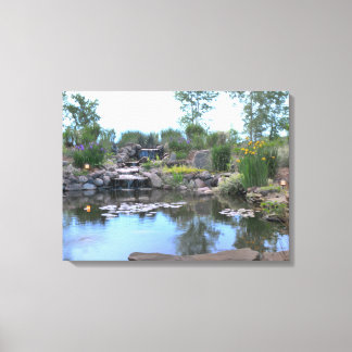 Leinwand des Koi-Teiches mit 3 Stufen