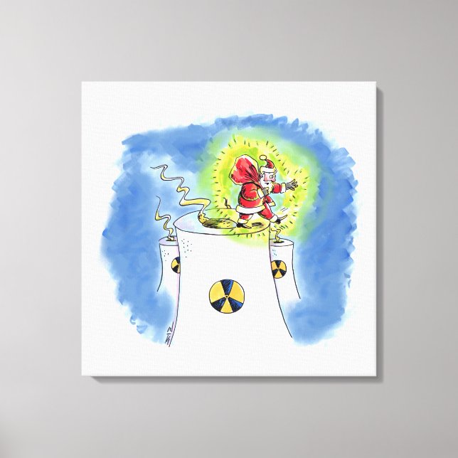 Leinwand des nackten Weihnachtsmanns (Vorderseite)