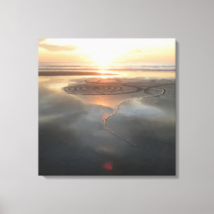 Leinwand des Sandkreises 1