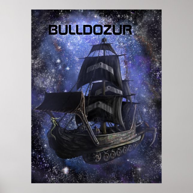 Leinwand des Schiffes "Bulldozur" Poster (Vorne)