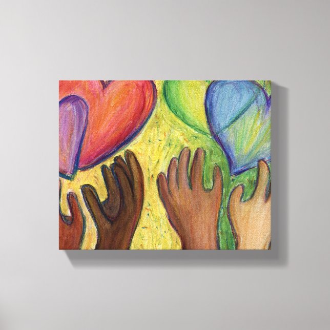 Leinwand Diversity zeichnen  Kunst drucken (Vorderseite)