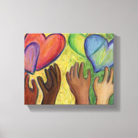Leinwand Diversity zeichnen Kunst drucken