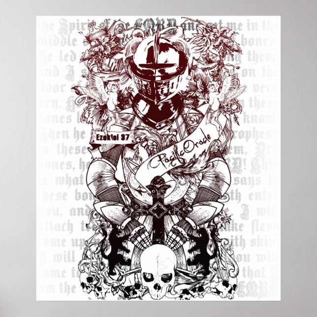 Leinwand Ezekiel 37 Army of Bones Poster (Vorne)