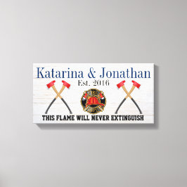 LEINWAND FIREFIGHTER LIEBE