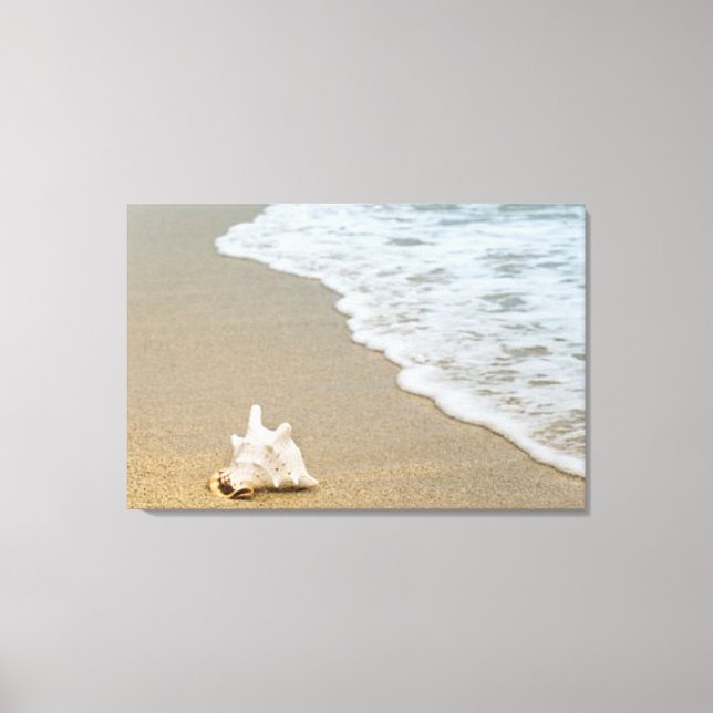 Leinwand "FRIEDLICHER STRAND" (Vorderseite)