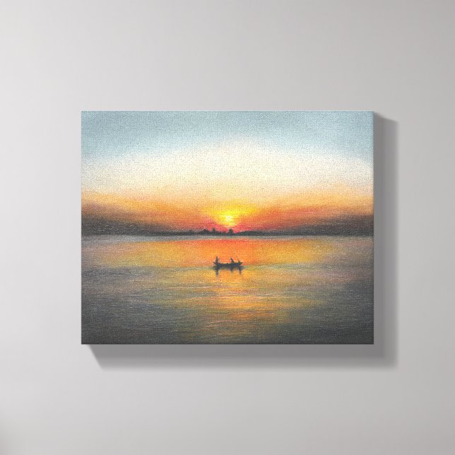 Leinwand für die Malerei von Sunset (Vorderseite)