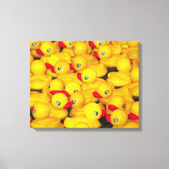 Leinwand für gelbe Gummienteichen (Vorderseite)