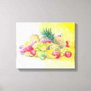 Leinwand für glückliche Früchte