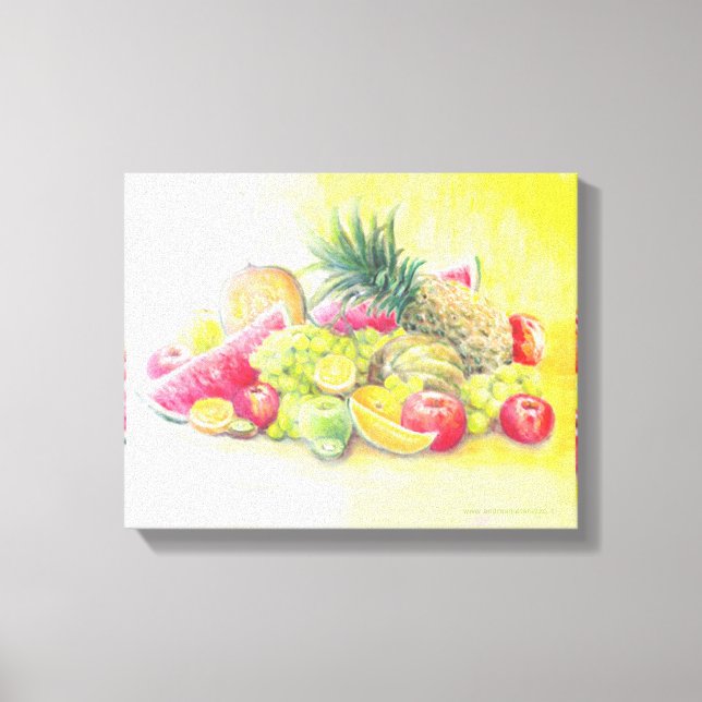 Leinwand für glückliche Früchte (Vorderseite)