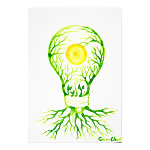 Leinwand für grüne Energie Fotodruck