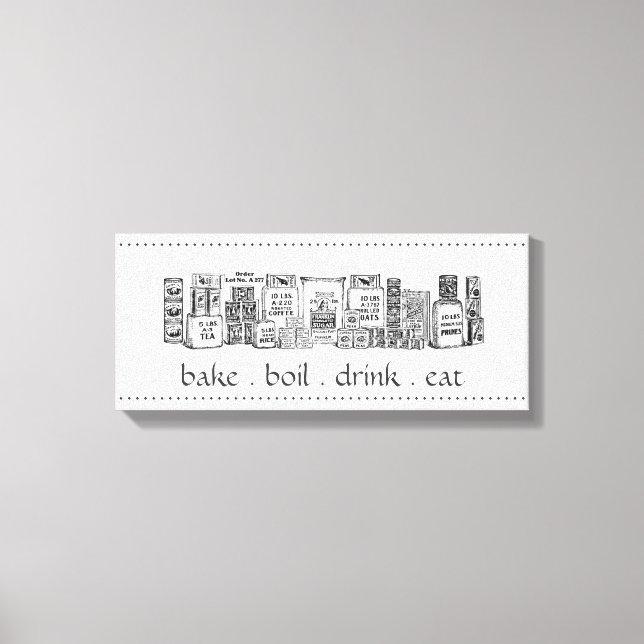 Leinwand für Vintage Dry Goods (Vorderseite)