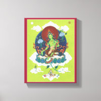 LEINWAND - Green Tara - Die wichtigste Buddha-Frau