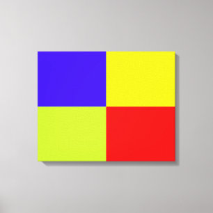 Leinwand im Farbblock