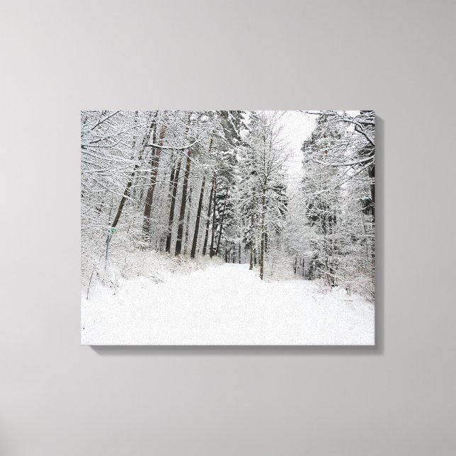 Leinwand im Winter (Vorderseite)