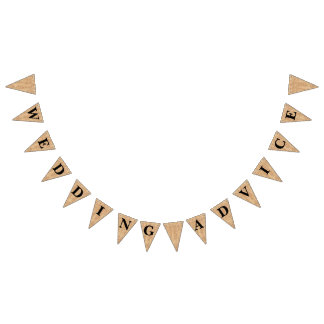 Leinwand-Jutefaser-Flagge "Hochzeits-Rat " Wimpelkette