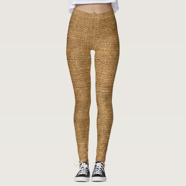 Leinwand-Kartoffel-Sack Leggings (Vorderseite)