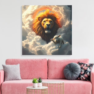 Leinwand Lion und Lamb Art