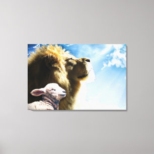 Leinwand Lion und Lamb Art