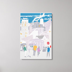 Leinwand Manchester uk Skyline