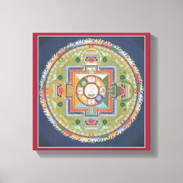 LEINWAND - Mandala von Buddha des Mitgefühls (Vorderseite)