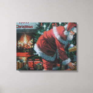 Leinwand mit dem traditionellen Santa