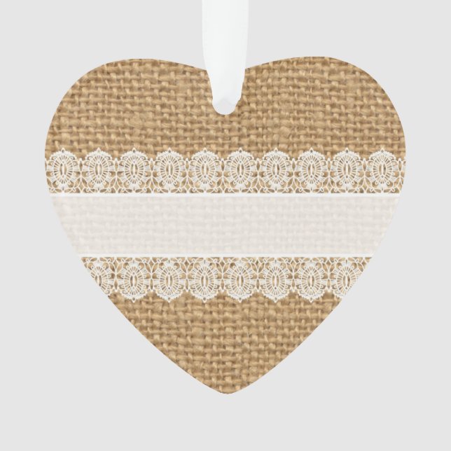 Leinwand mit empfindlicher Spitze - Shabby Ornament (Vorderseite)