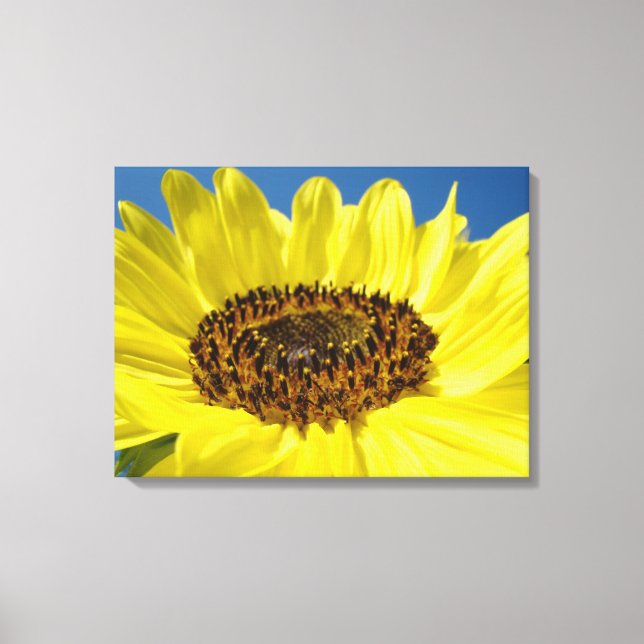 Leinwand mit Sonnenblumen (Vorderseite)