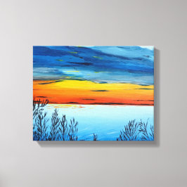 Leinwand mit Sonnenuntergang drucken