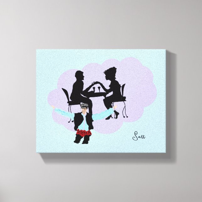 Leinwand: Nachtleben Leinwanddruck (Vorderseite)