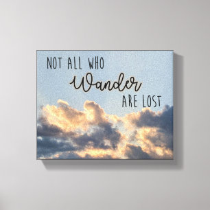 Leinwand "Nicht alle, die wandern"