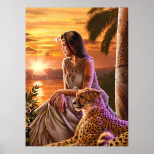 Leinwand "Nile Sunset" Art Poster