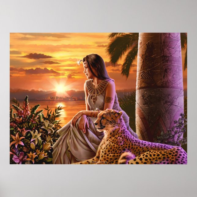 Leinwand "Nile Sunset" Art Poster (Vorne)