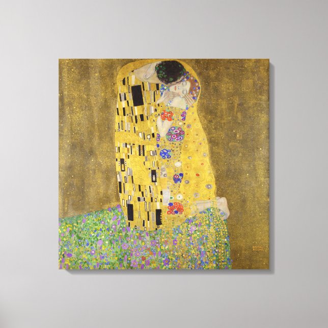 LEINWAND PANEL : GUSTAV KLIMT : DIE KISSE (Vorderseite)