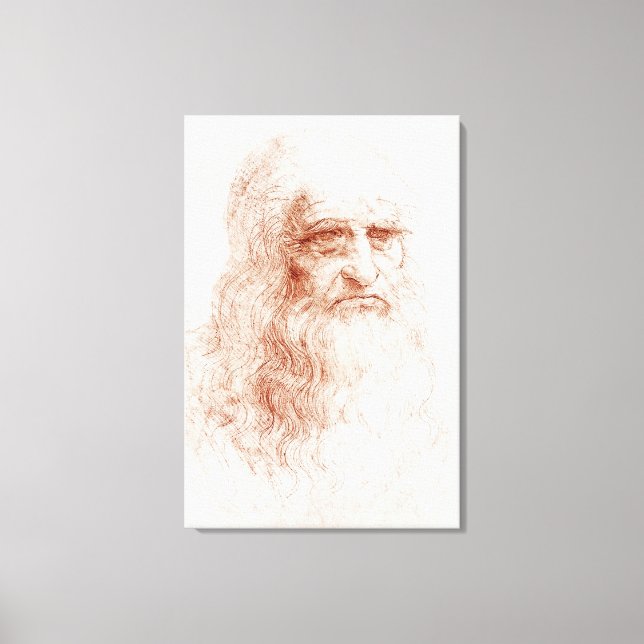 LEINWAND PANEL: LEONARDO DA VINCI: SELBSTPORTRAT (Vorderseite)
